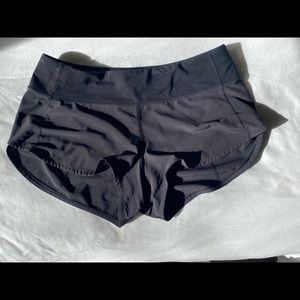 Black Speed Up Lululemon Shorts